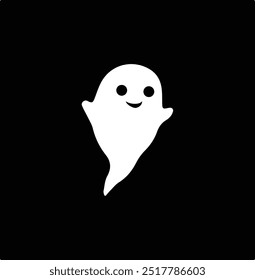 Halloween ghost character collection with flat design