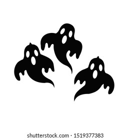 Halloween Ghost character collection vector and symbol