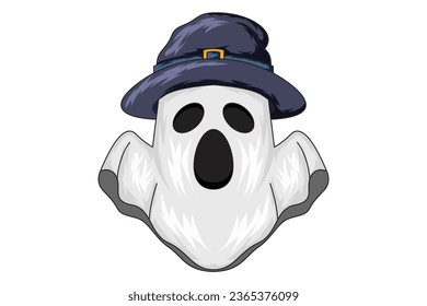 Halloween Ghost Character Design Illustration