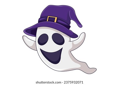 Halloween Ghost Character Design Illustration