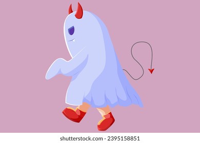 Halloween Ghost Character Design Illustration