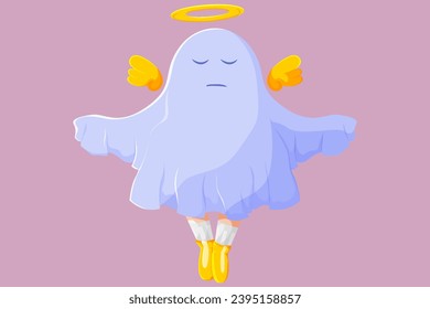 Halloween Ghost Character Design Illustration