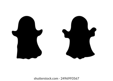 Halloween ghost character. Icon vector set