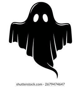 Ilustración vectorial de personaje fantasma de Halloween