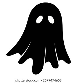 Ilustración vectorial de personaje fantasma de Halloween
