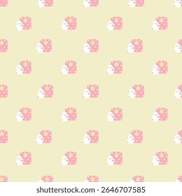 Halloween ghost collection seamless patterns.