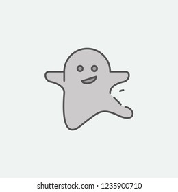 Halloween ghost colored icon. One of the Halloween collection icons for websites, web design, mobile app