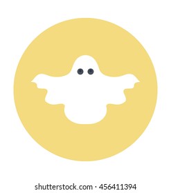 Halloween Ghost Colored Vector Icon