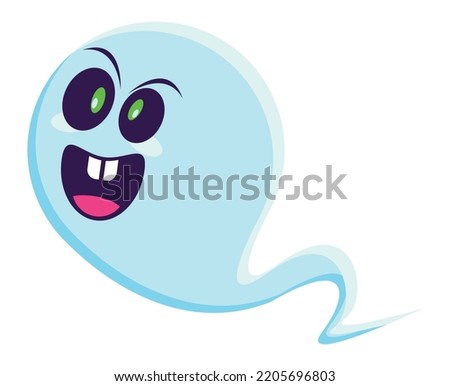 halloween ghost comic character icon
