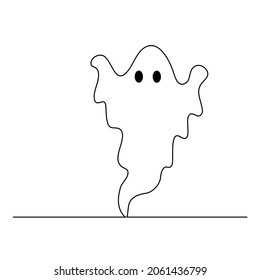 Halloween Ghost Continuous Lines
floating cloth ghost
