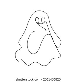 Halloween Ghost Continuous Lines
floating cloth ghost
