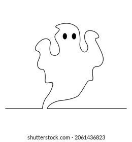 Halloween Ghost Continuous Lines
floating cloth ghost
