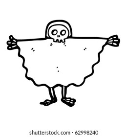 halloween ghost costume cartoon