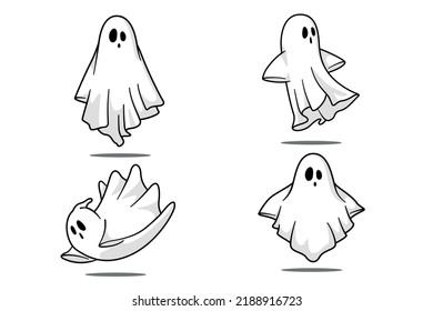 Halloween Ghost cut transparent body