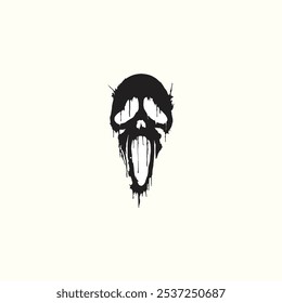 Halloween ghost, Ghost face, Halloween tshirt, Halloween design, ghost face vector
