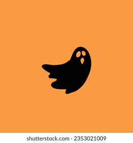 Icono de vector plano fantasma de Halloween