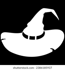 Halloween ghost hat vector file illustration