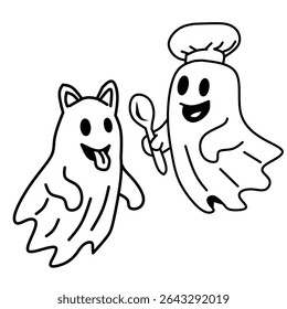 Halloween fantasma, fantasma assombrado, fantasma
