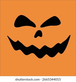Ilustración de expresión de horror de fantasma de Halloween