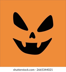 Ilustración de expresión de horror de fantasma de Halloween
