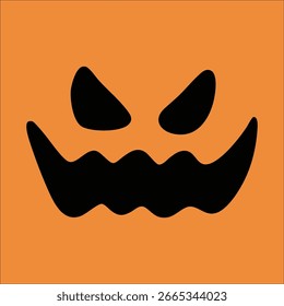 Ilustración de expresión de horror de fantasma de Halloween