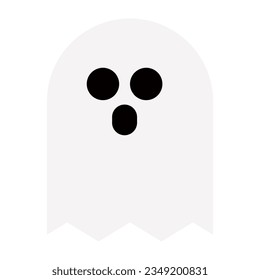 Halloween ghost icon cartoon. vector illustration.