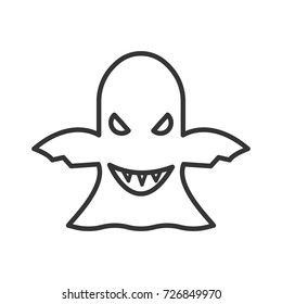 Halloween ghost  icon, illustration isolated vector sign symbol