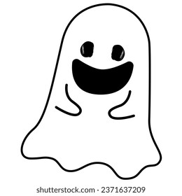 halloween ghost icon minimal concept ui ux icon for website, app, presentation, flyer, brochure etc.