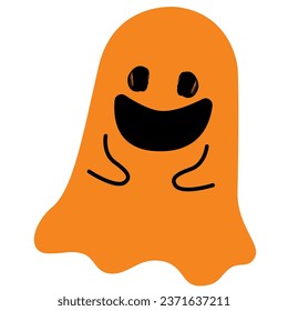 icono fantasma de halloween concepto mínimo ui ux icono para sitio web, aplicación, presentación, volante, folleto, etc.