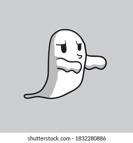 halloween ghost illustration. Ghost Iillustration vector.