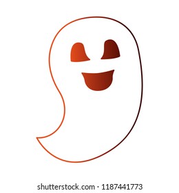 halloween ghost isolated icon