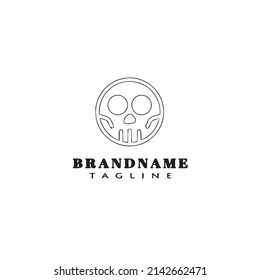 halloween ghost logo template icon modern vector illustration