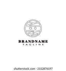 halloween ghost logo template icon modern vector illustration