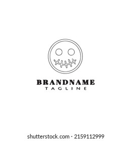 halloween ghost logo template icon modern vector illustration