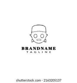 halloween ghost logo template icon modern vector illustration
