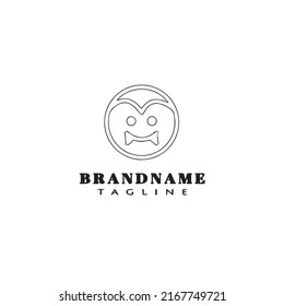 halloween ghost logo template icon modern vector illustration