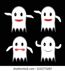 Halloween ghost mascot, millennial 2022