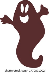 Halloween ghost on a white background. VECTOR