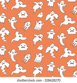 Halloween ghost pattern