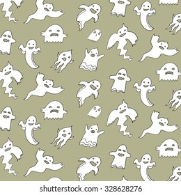 Halloween ghost pattern