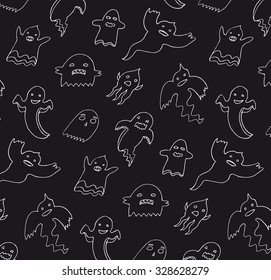 Halloween ghost pattern