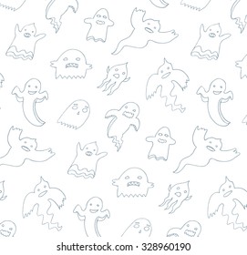 Halloween ghost pattern