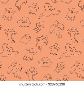 Halloween ghost pattern