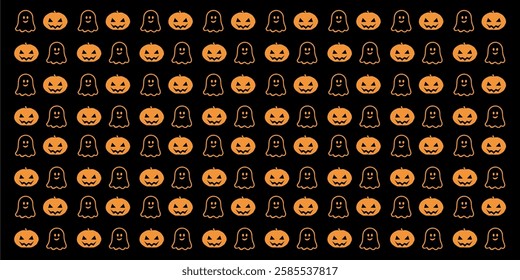 halloween ghost pattern background decoration packaging