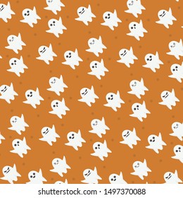 halloween ghost pattern background vector eps, ghost icons