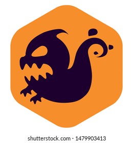 Halloween Ghost picture. Vector illustration in flat style isolated on white background for web design. Scary Ghost icon.