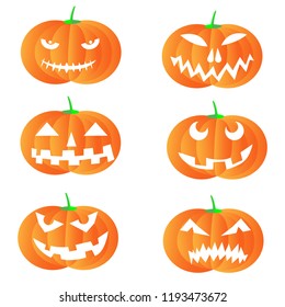 halloween ghost pumpkin design on white background