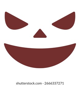 halloween ghost pumpkin face illustration