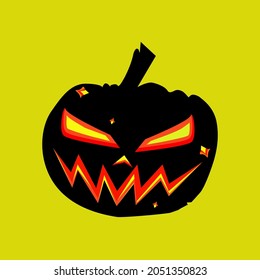 halloween ghost pumpkin illustration vector
