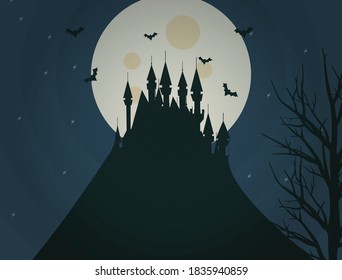 Antecedentes de miedo fantasma en Halloween en octubre